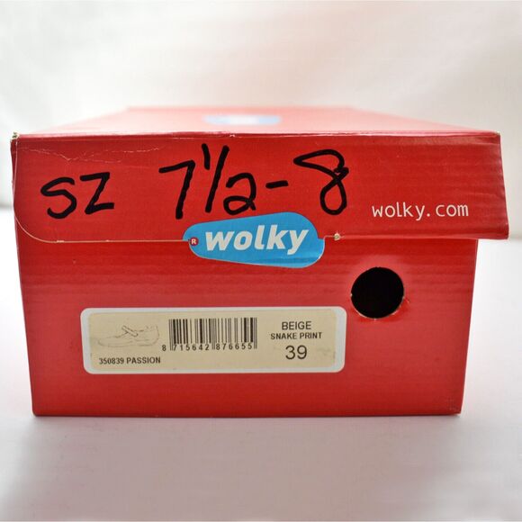 Wolky Passion Mary Jane Shoes Women's 8.5 Brown Embossed Leather Divine NEW - Picture 7 of 7